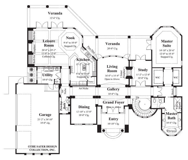 Alessandra-Main Level Floor Plan #8003
