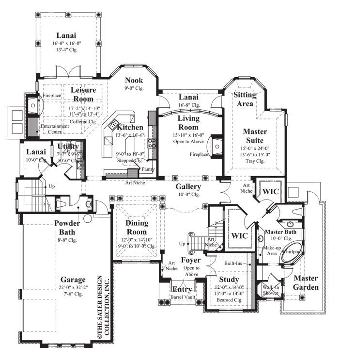 Home Plan Capucina | Sater Design Collection