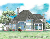 La Riviere-Rear Elevation Render Image -Plan #8011