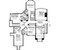 La Riviere-Upper Level Floor Plan-#8011