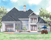 Burke House-Rear Elevation-Plan #8015