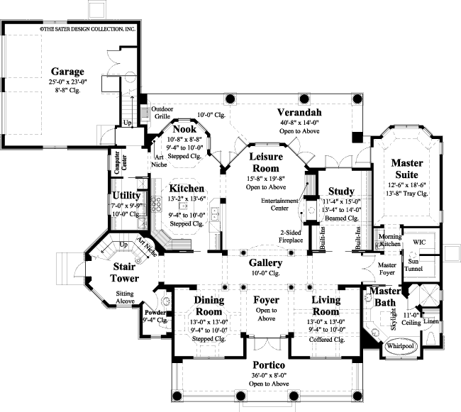 Aubrey-Main Level Floor Plan -#8016