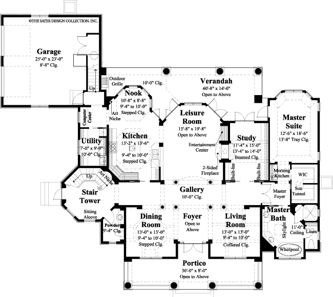 aubrey-main level floor plan -#8016