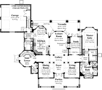 Les Tourelles-Main Level Floor Plan-#8017