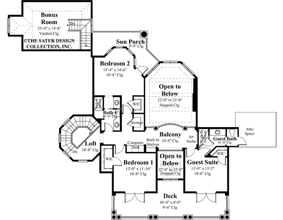 les tourelles-upper level floor plan-#8017