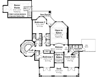 Les Tourelles-Upper Level Floor Plan-#8017