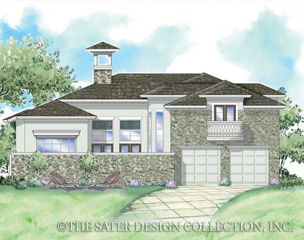 Edmonton-Rear Elevation Rendering-Plan #8023