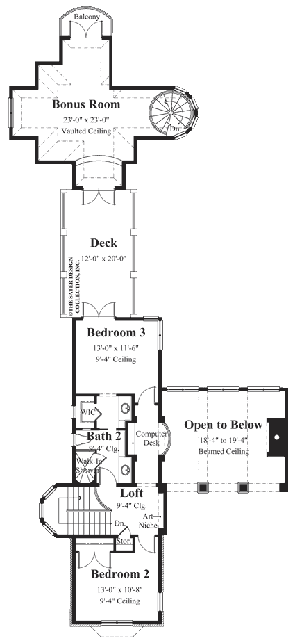 edmonton-upper level floor plan-plan #8023