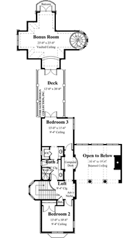 Gabriel-Upper Level Floor Plan-Plan #8024