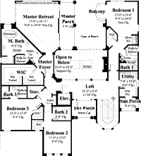 Vasari-Upper Level Floor Plan- #8025