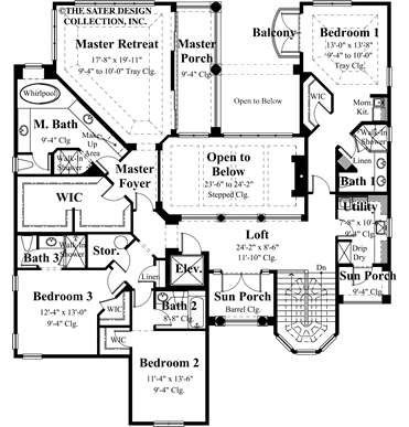 saint germain-upper level floor plan-plan #8026