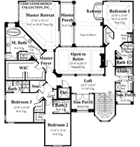 Saint Germain-Upper Level Floor Plan-Plan #8026