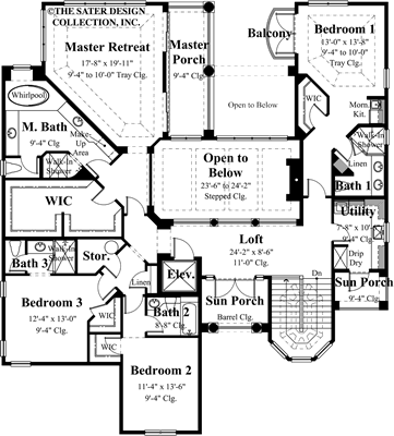 bellamare - upper level floor plan -#8027