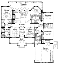 Hamilton- Main Level Floor Plan -#8029