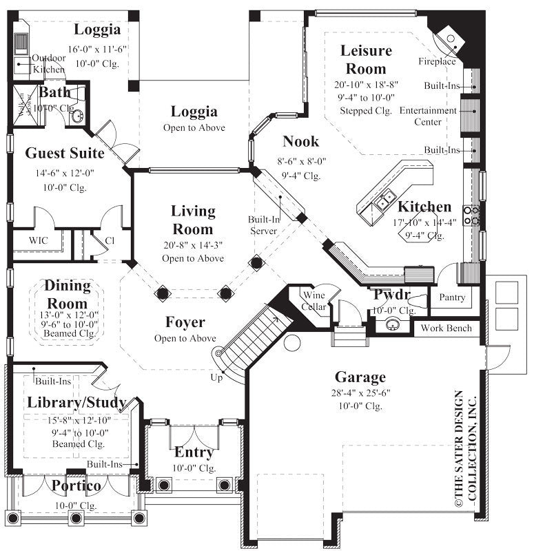 stonehaven-main level floor plan-#8032