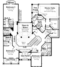 Isabella Home Upper Level Floor Plan # 8033_U
