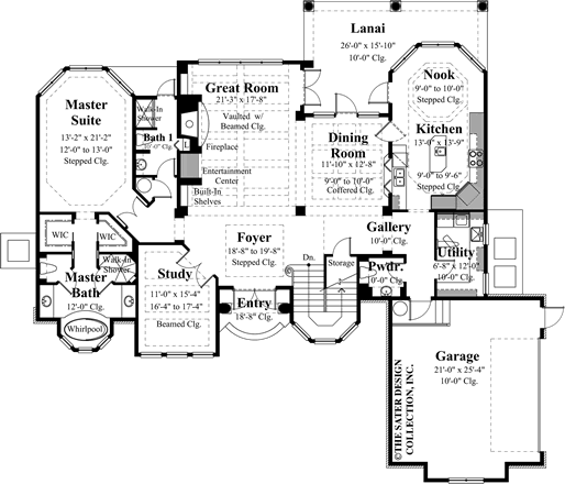 medoro main level floor plan - #8039_m