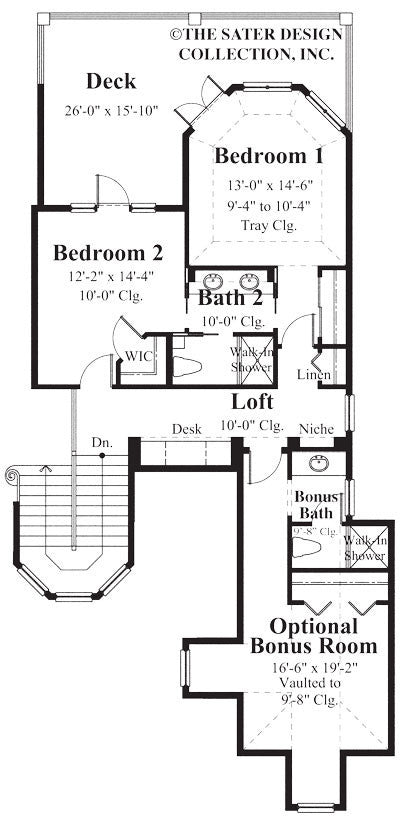 medoro upper level floor plan - # 8039