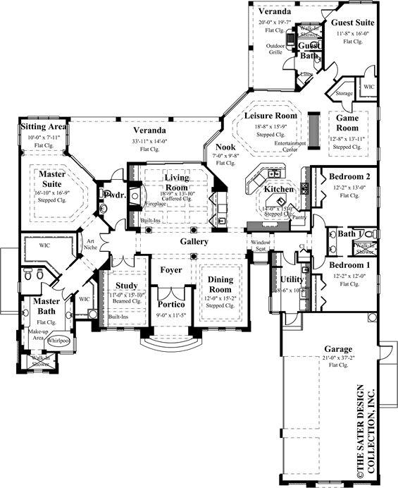 beauchamp main floor plan - plan #8044