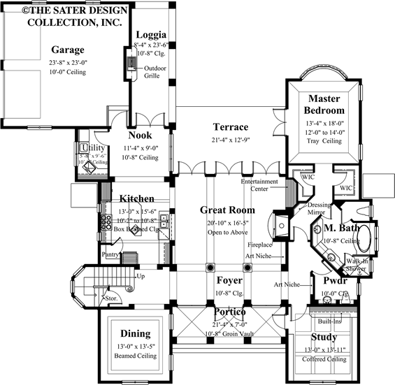 solaine-main level floor plan-plan #8051