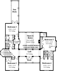 Solaine-Upper Level Floor Plan-Plan #8051