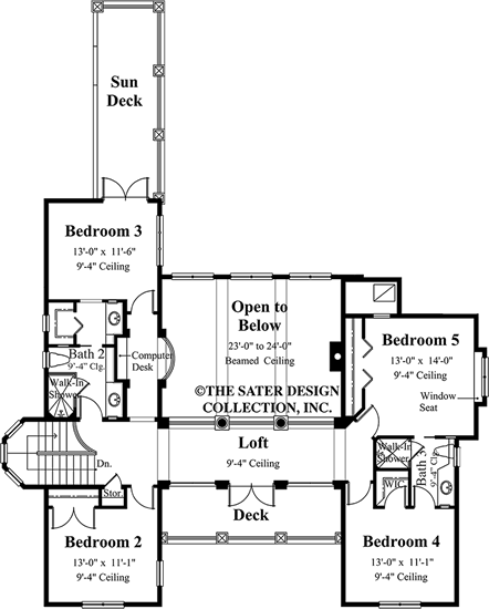 Solaine-Upper Level Floor Plan-Plan #8051