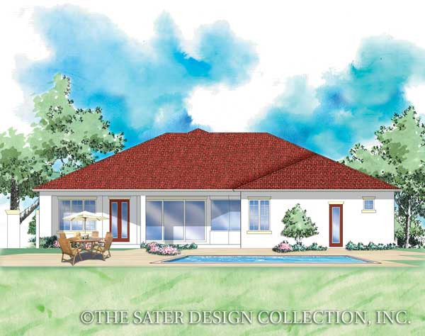 Porta Rosa-Rear Elevation-Plan #8058