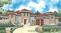 Santa Trinita-Front Elevation- Plan #8063