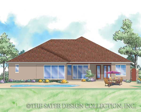 Santa Trinita-Rear Elevation-Plan #8063