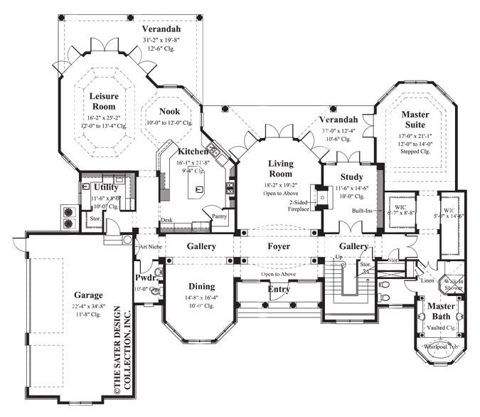 trevi-main level floor plan-#8065