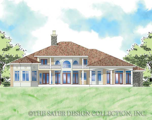 Trevi-Rear Elevation-Plan #8065