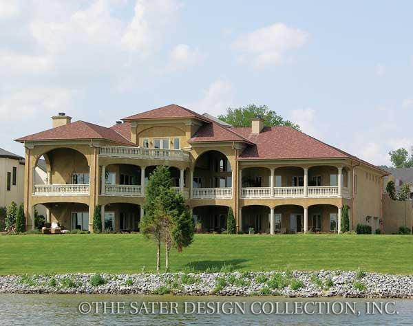 Villa Sabina-Rear Elevation-Plan #8068