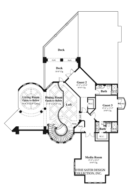 Villa Sabina-Upper Level Floor Plan-Plan8068