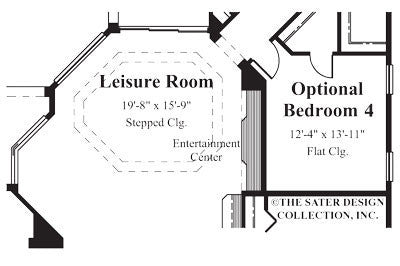 margherita-main floor plan-plan #8075-opt.-bdrm-4