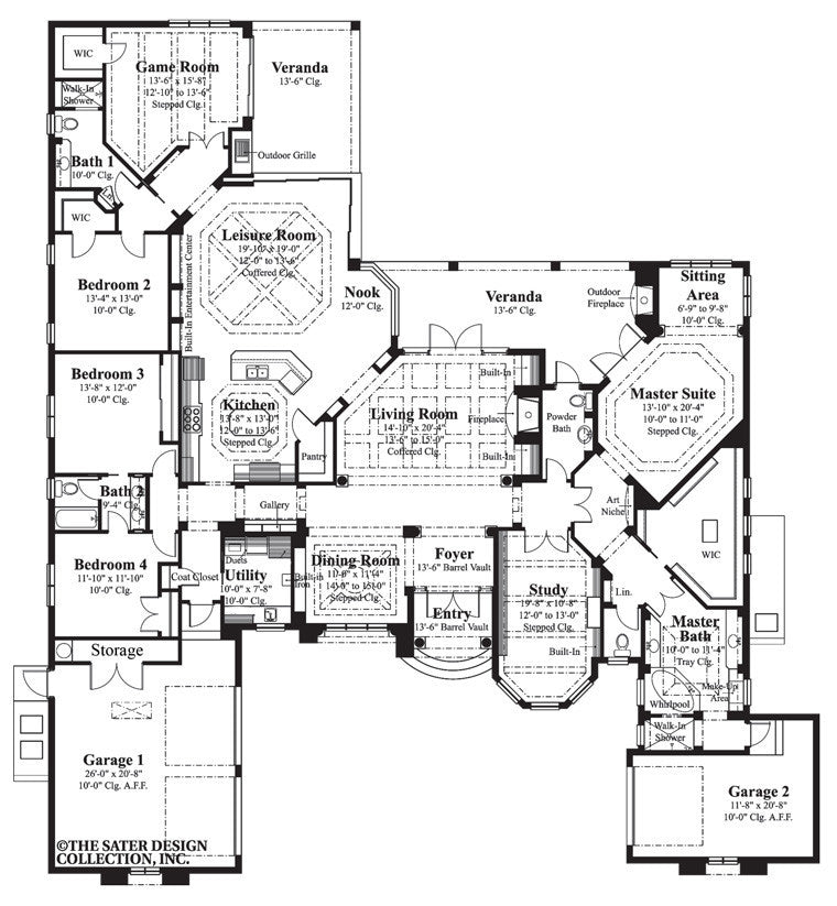 plan #8076-floor plan-la serena