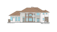Monte Rosa home design rear elevation