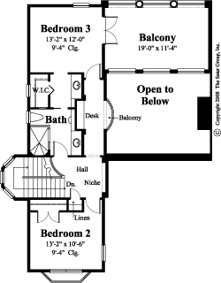 Bergantino Home Upper Level Floor Plan - #8079