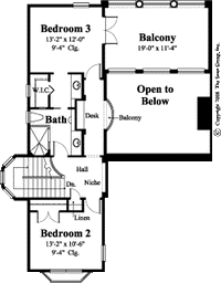 Bergantino Home Upper Level Floor Plan - #8079