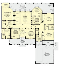 Verago home design first floor plan