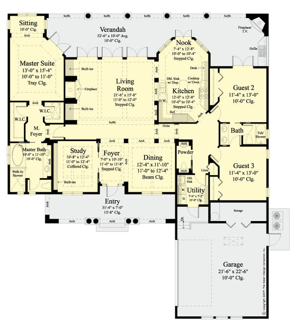 Verago home design first floor plan