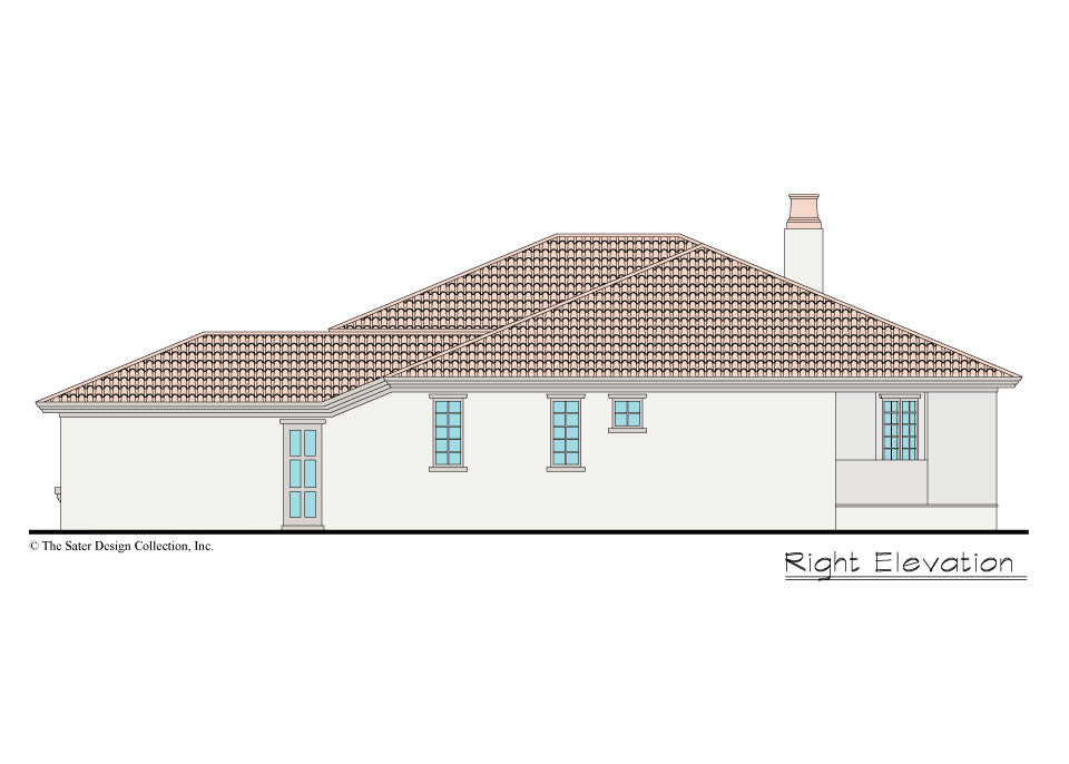 Verago home design right elevation