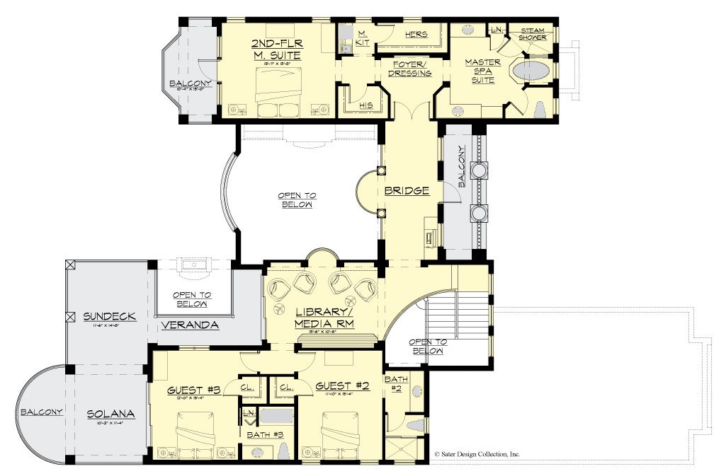 pulau house plan second floor plan