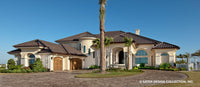 Mediterranean luxury house plan front photo