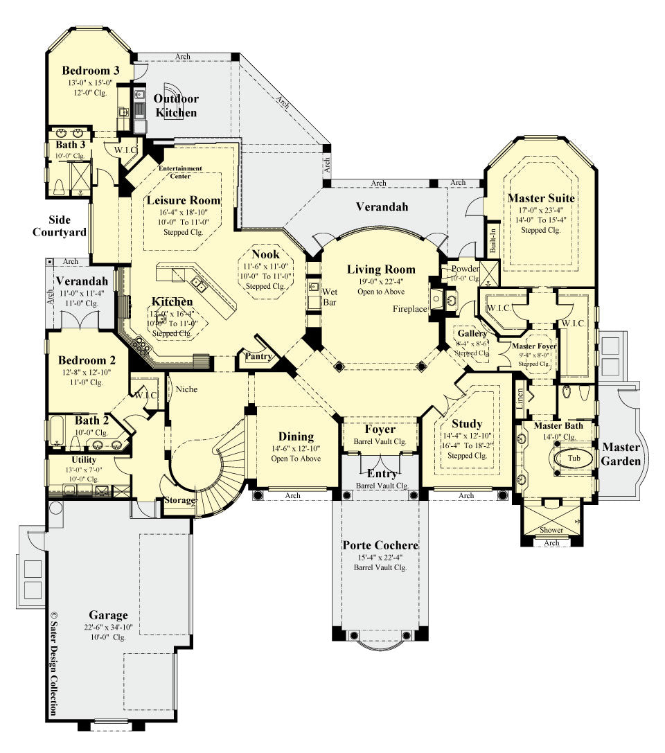 Open Floor Luxury Home Plans | Floor Roma